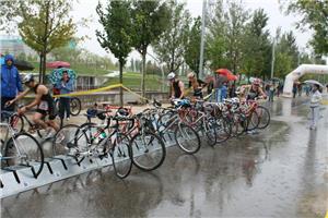 La lluvia impide la celebración del Triatlón Escolar