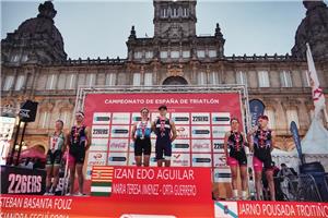 Izan Edo, subcampeón de España absoluto y campeón nacional sub-23 de Triatlón Olímpico en A Coruña 2025