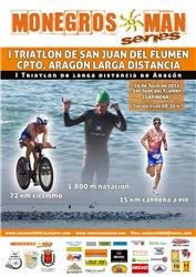 Más de 200 valientes se enfrentan al triatlón más exigente en el "Monegrosman"