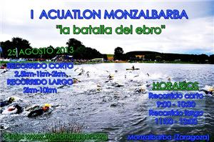 Los análisis de aguas en Monzalbarba desaconsejan la celebración del Acuatlón