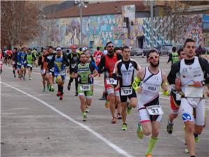Félix Molina y Chus Til se proclaman campeones de Aragón de Duatlón