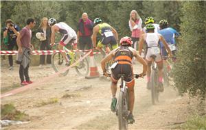 Lucas Aurell y Leticia Soria dejan muy encarrilada la XXIII Copa aragonesa de duatlón cros, Trofeo bilstein group