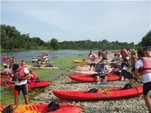 La crecida de Ebro obliga a trasladar de fecha el Triatlón Ribera Baja Raid