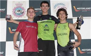 Sergio Latorre y Carlota Juste campeones de Aragón de Duatlón Cros Cadete