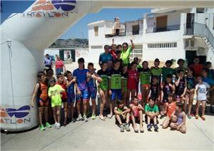 90 niños participan en el III Triatlón de Carretera de los Juegos Escolares en Calatayud