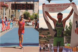 Marta Pintanel y Fernando Zorrilla elegidos mejores triatletas de Aragón 2019