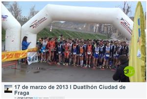 Ya puedes ver el vídeo del I Duatlón Ciudad de Fraga
