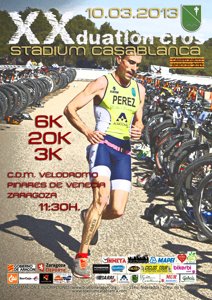 XX Duatlon Cros Stadium Casablanca. Campeonato de Aragón 2013.