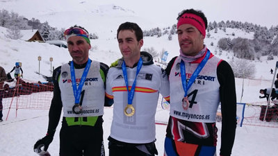 Alba Xandri y Pello Osoro, campeones de España de Triatlón de Invierno en Ansó