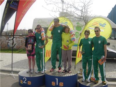 Juan Millán y Yolanda Magallón campeones de Aragón de Duatlón
