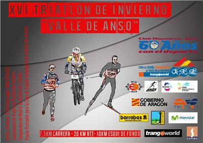 XVI Triatlón de Invierno Valle de Ansó. Cto. de Aragón y de Madrid de Triatlón de Invierno 2016.