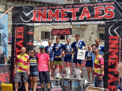 Marta Borbón y Fernando Zorrilla campeones de Aragón de triatlón sprint 2022