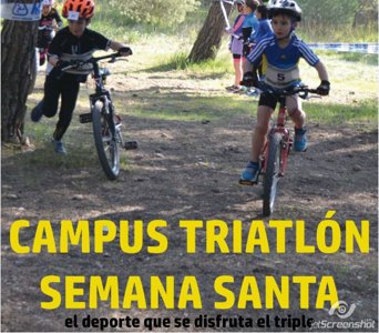 Oferta de triatlón para los pequeños en Semana Santa
