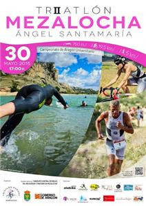 II Triatlón Sprint Mezalocha "Ángel Santamaría". Cto. de Aragón Universitario 2015.
