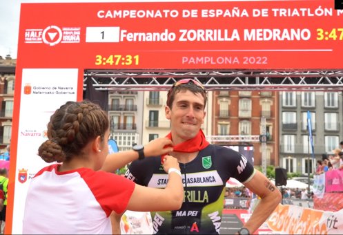 Fernando Zorrilla campeón de España de Triatlón MD en Pamplona