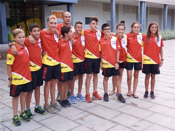 Diez triatletas aragoneses en el Encuentro Nacional de Menores de Triatlón 2018