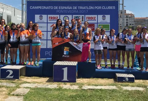 Resultados de los equipos aragoneses en el Campeonato España de Clubes de Triatlón 2017